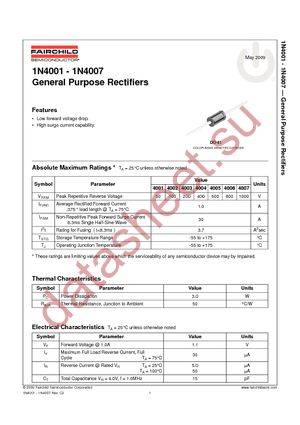 1N4002GP datasheet  